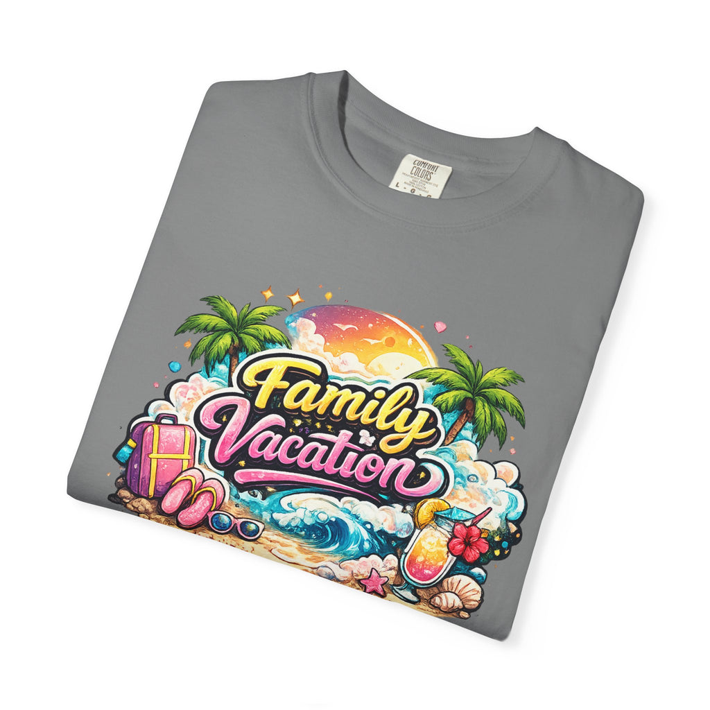 Family Vacation T-Shirt — Tropical Beach Graphic Tee