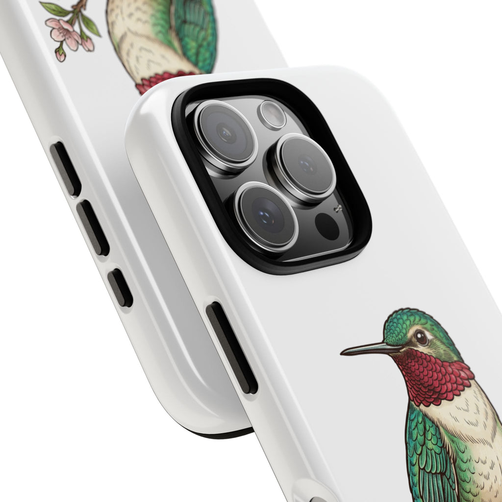Hummingbird 'Free Spirit' Tough Phone Case — Protective Floral Bird Design