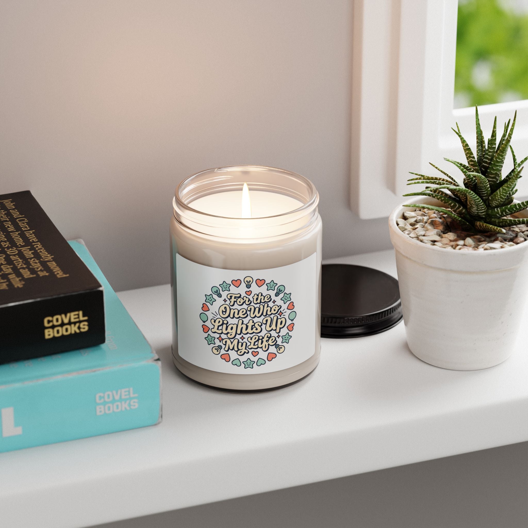 Candle — "For the One Who Lights Up My Life" Scented Soy Candle, 9oz