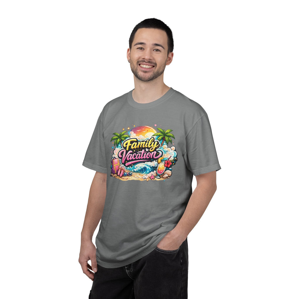 Family Vacation T-Shirt — Tropical Beach Graphic Tee