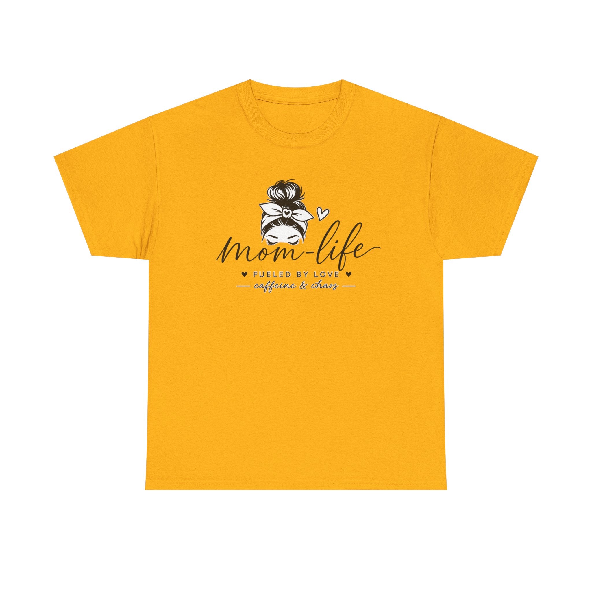 Mom Life T-Shirt — “Mom Life: Fueled by Love, Caffeine & Chaos” Graphic Tee