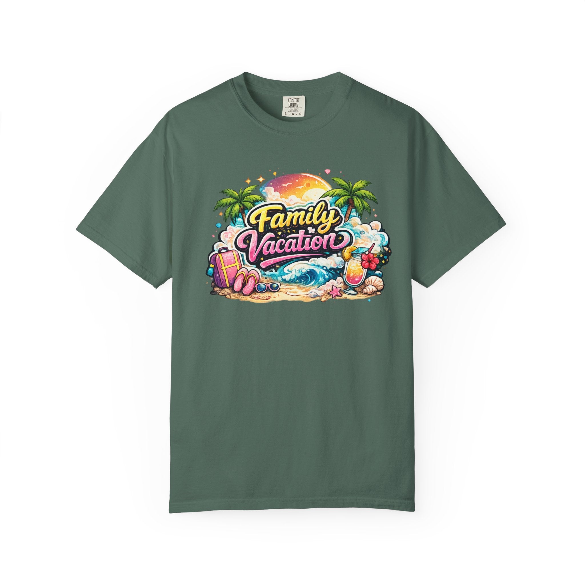 Family Vacation T-Shirt — Tropical Beach Graphic Tee