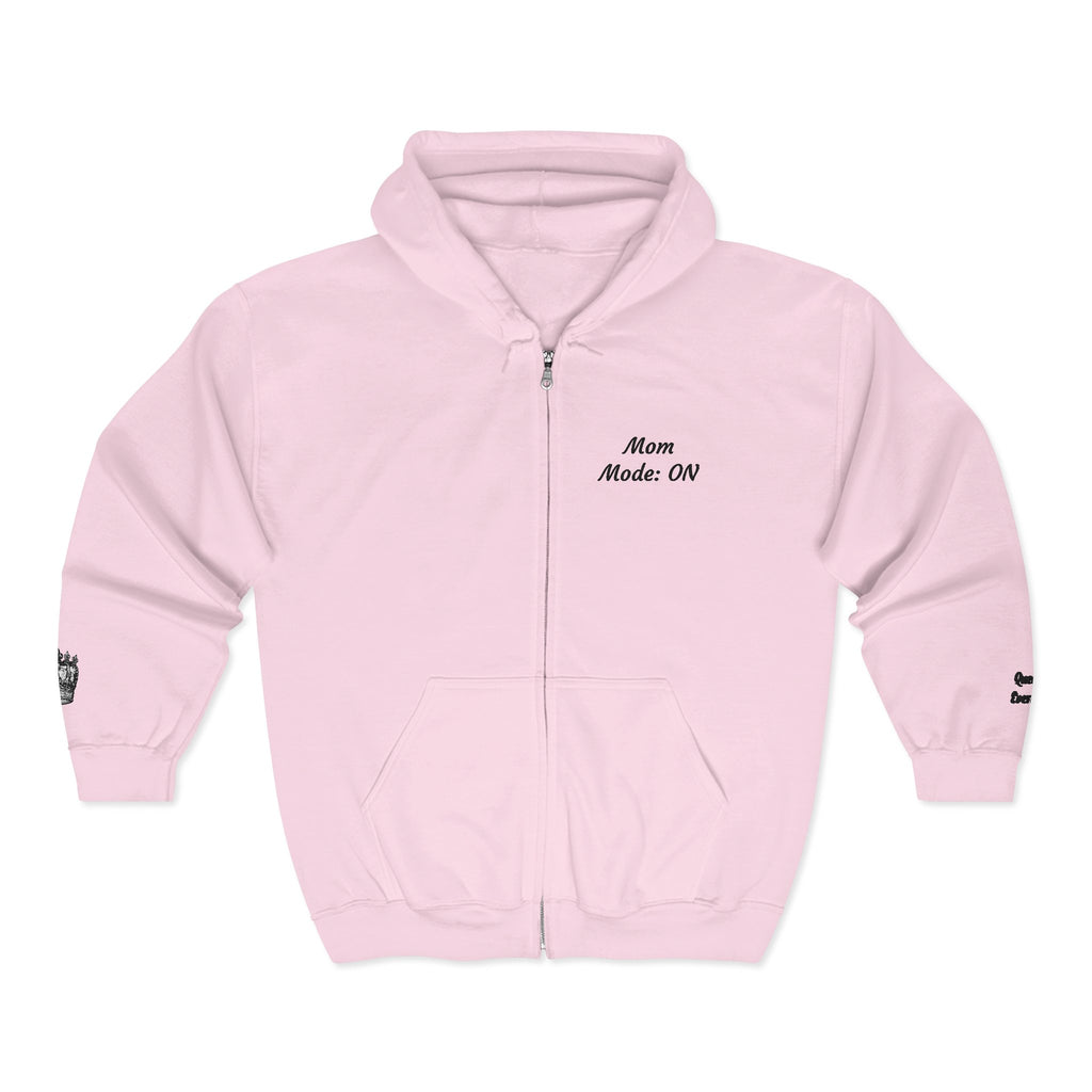 Mom Mode On Zip Hoodie