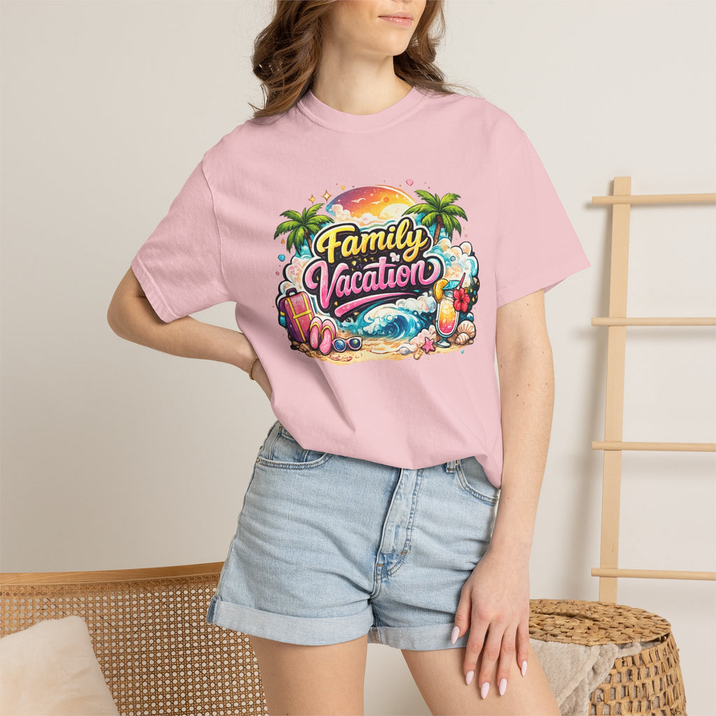 Family Vacation T-Shirt — Tropical Beach Graphic Tee
