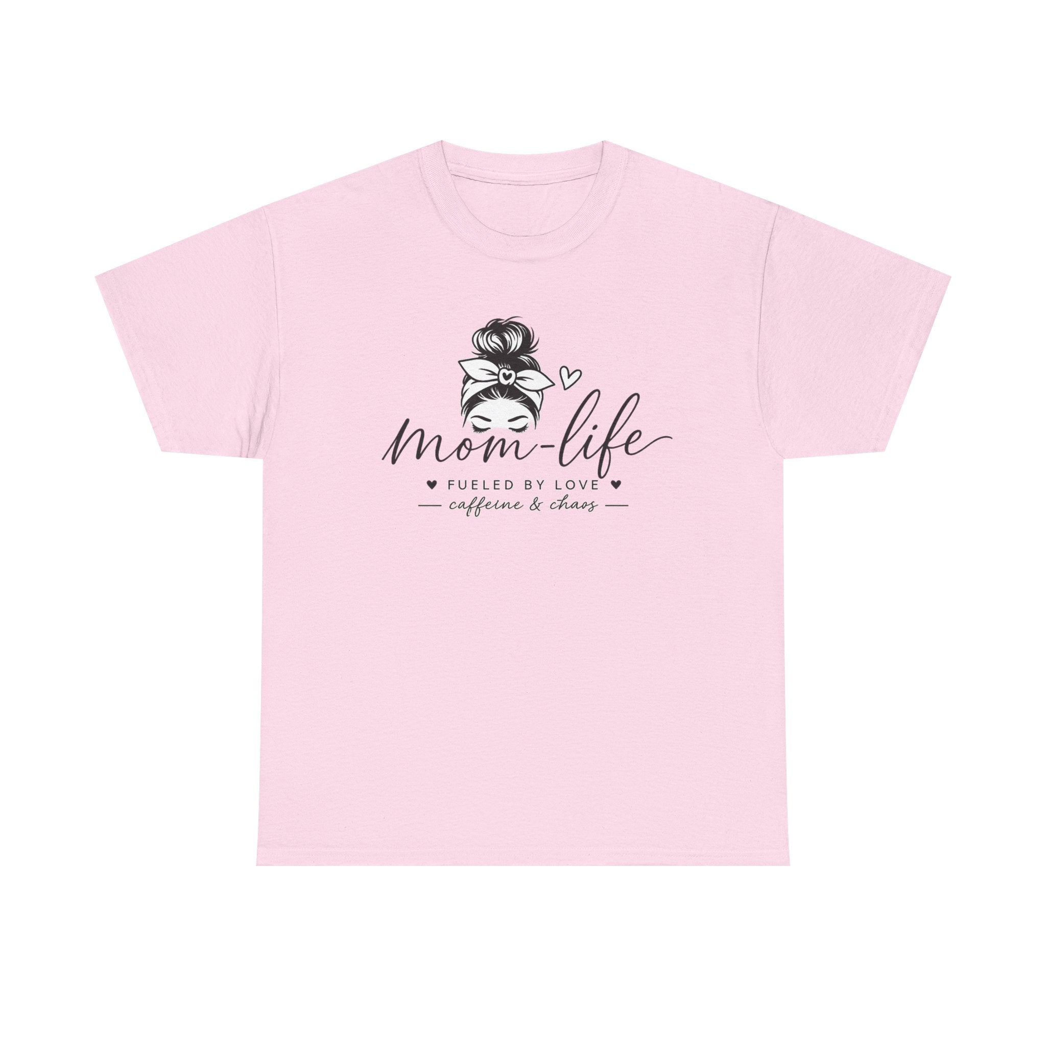 Mom Life T-Shirt — “Mom Life: Fueled by Love, Caffeine & Chaos” Graphic Tee