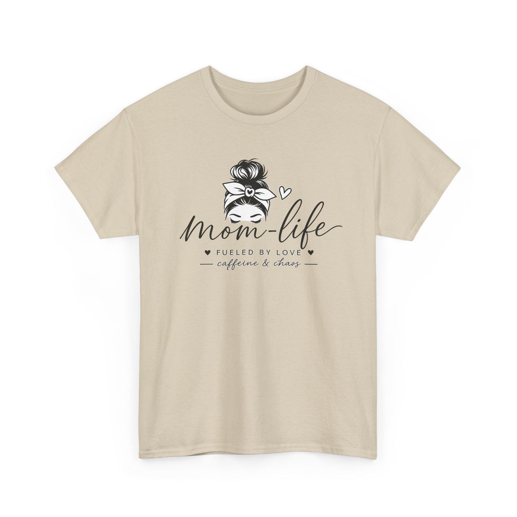 Mom Life T-Shirt — “Mom Life: Fueled by Love, Caffeine & Chaos” Graphic Tee