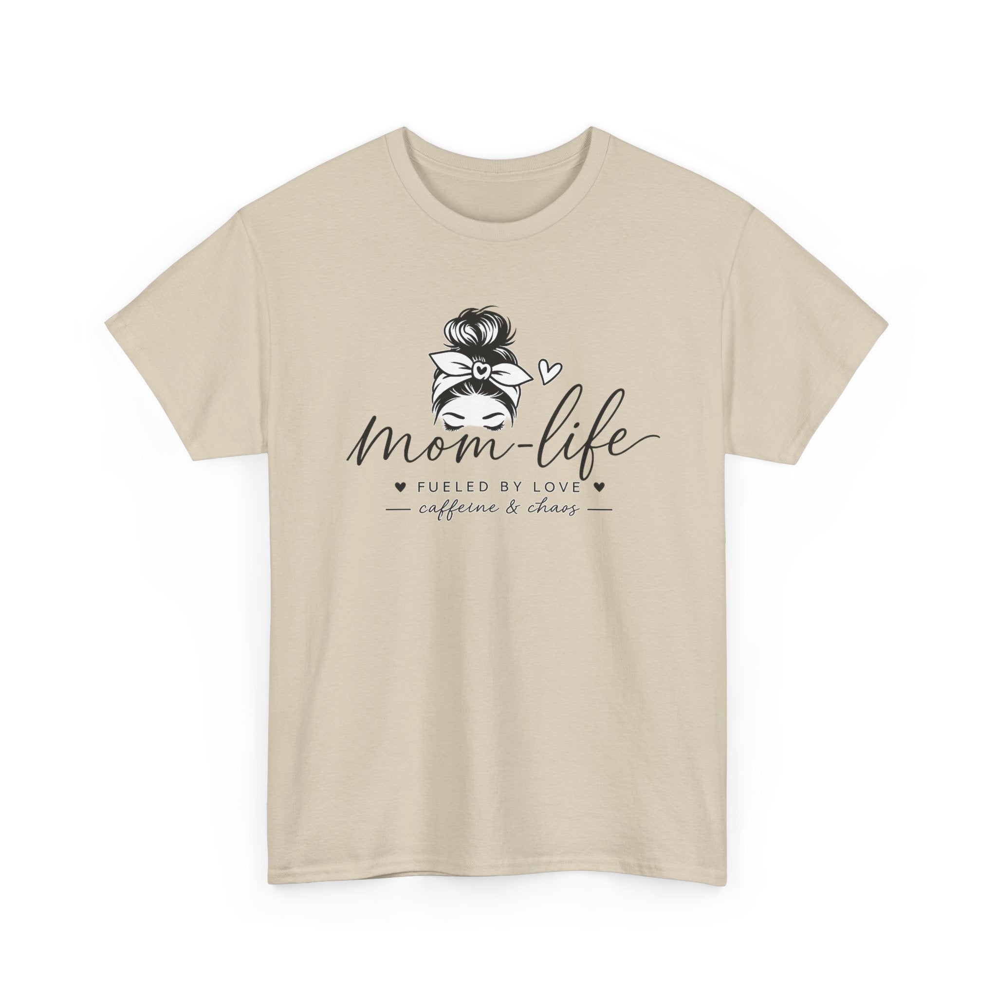 Mom Life T-Shirt — “Mom Life: Fueled by Love, Caffeine & Chaos” Graphic Tee