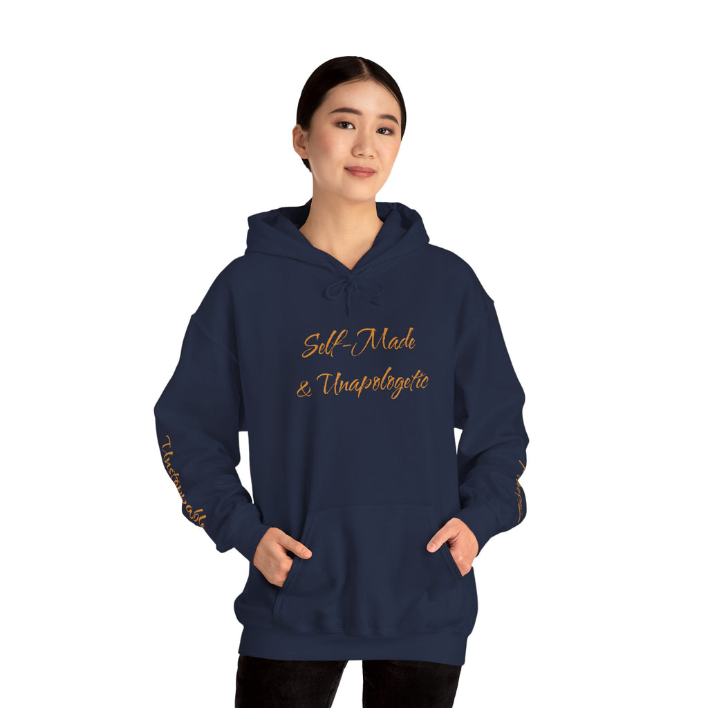 "Self-Made & Unapologetic" Hoodie — Empowerment Graphic Pullover