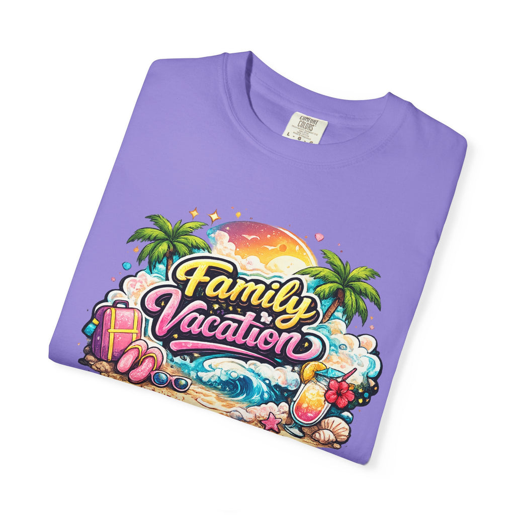 Family Vacation T-Shirt — Tropical Beach Graphic Tee