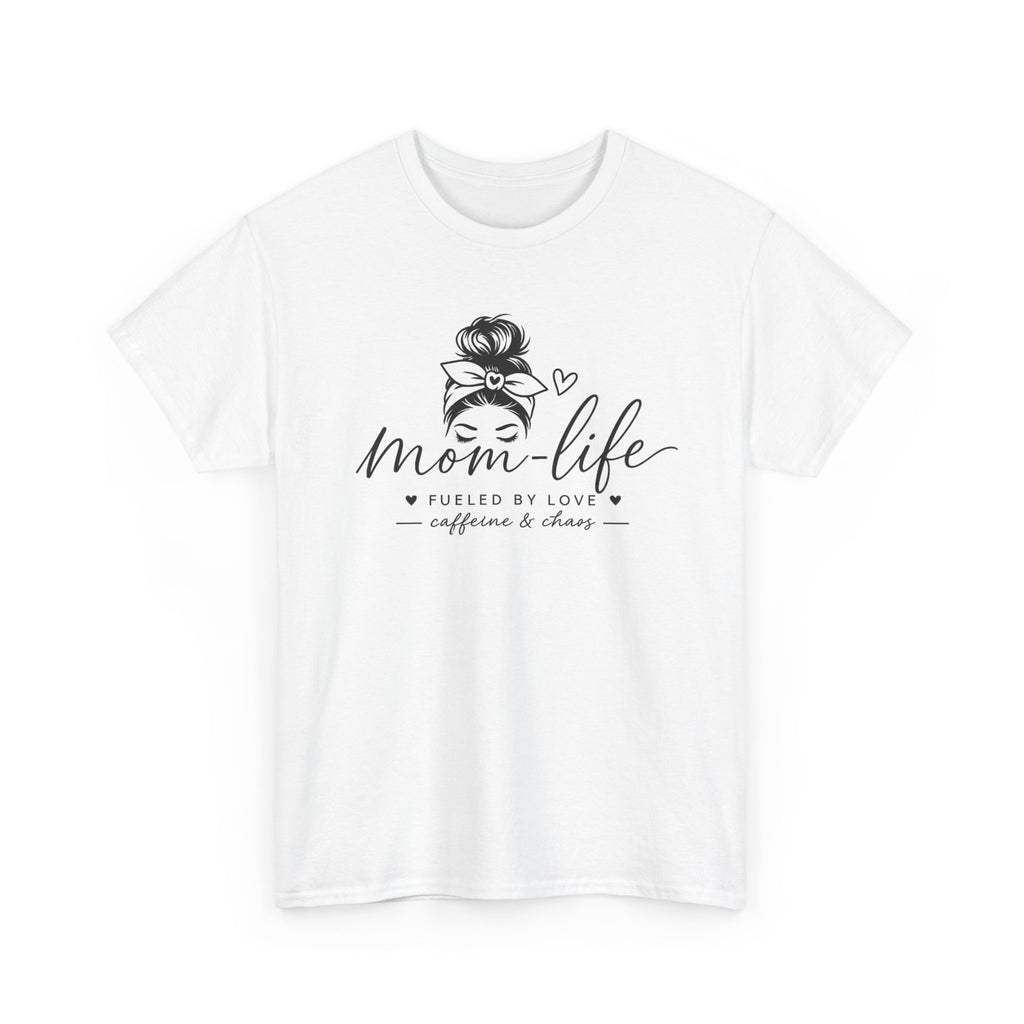 Mom Life T-Shirt — “Mom Life: Fueled by Love, Caffeine & Chaos” Graphic Tee