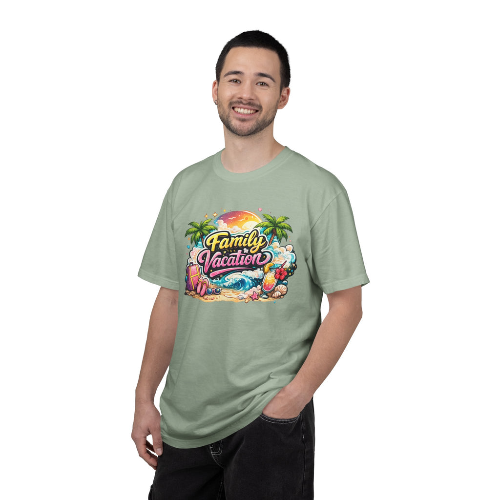 Family Vacation T-Shirt — Tropical Beach Graphic Tee
