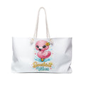 Sunshine Vibes Flamingo Weekender Bag — Cute Pink Flamingo Travel Tote