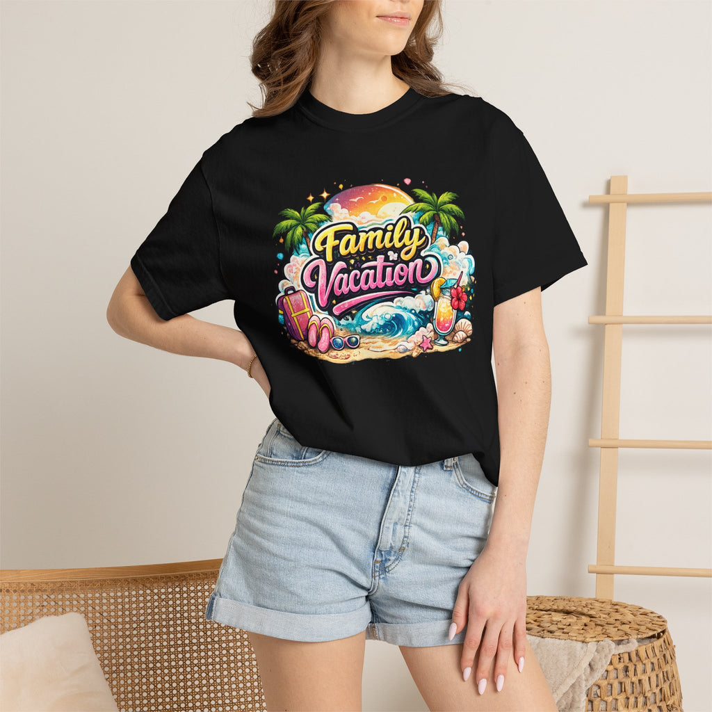 Family Vacation T-Shirt — Tropical Beach Graphic Tee
