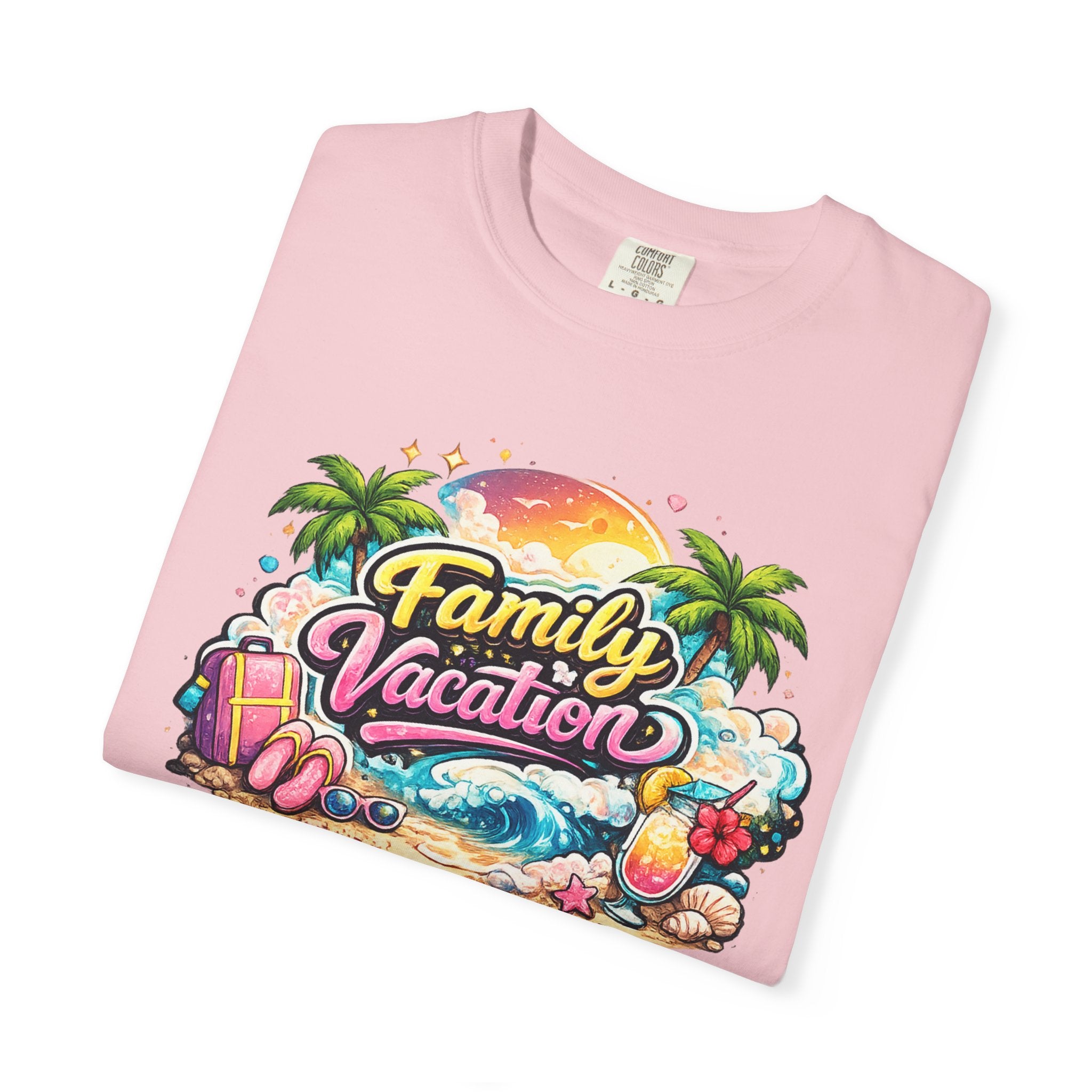 Family Vacation T-Shirt — Tropical Beach Graphic Tee