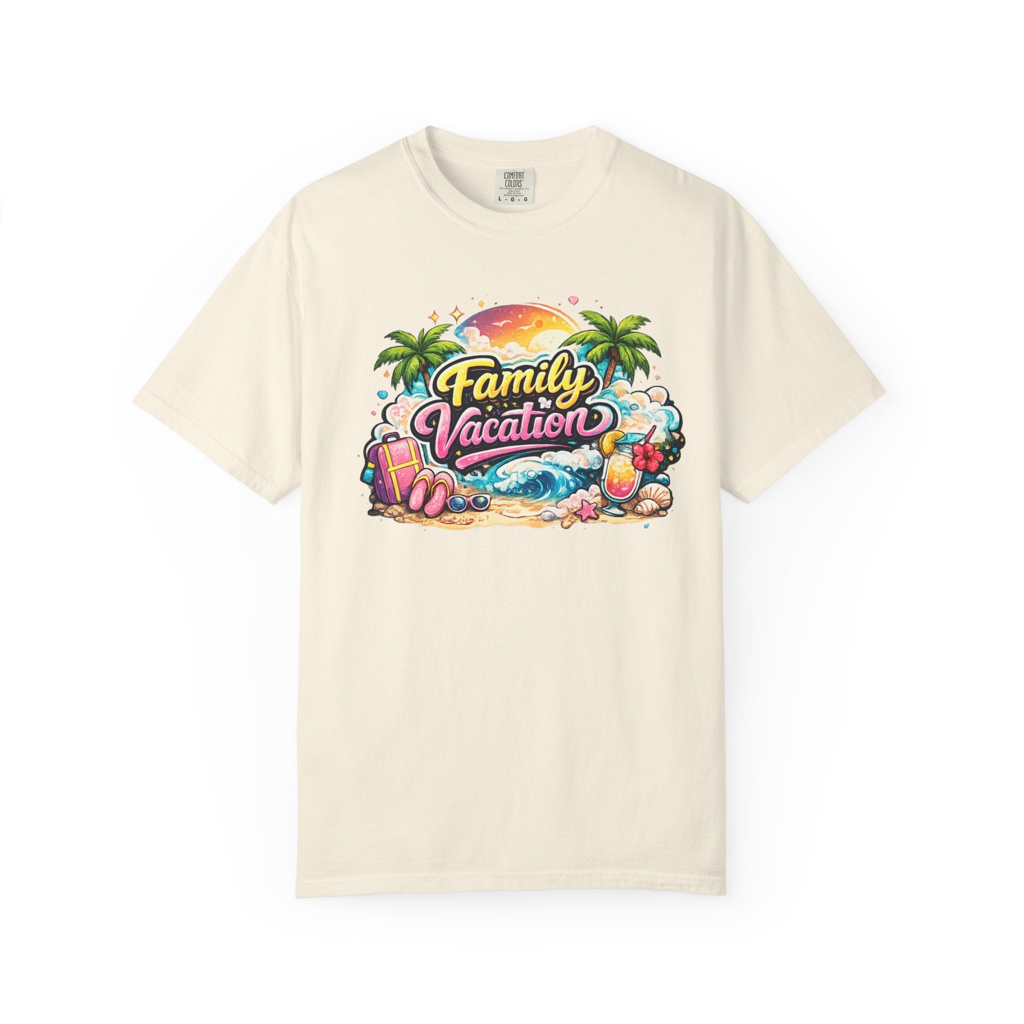 Family Vacation T-Shirt — Tropical Beach Graphic Tee