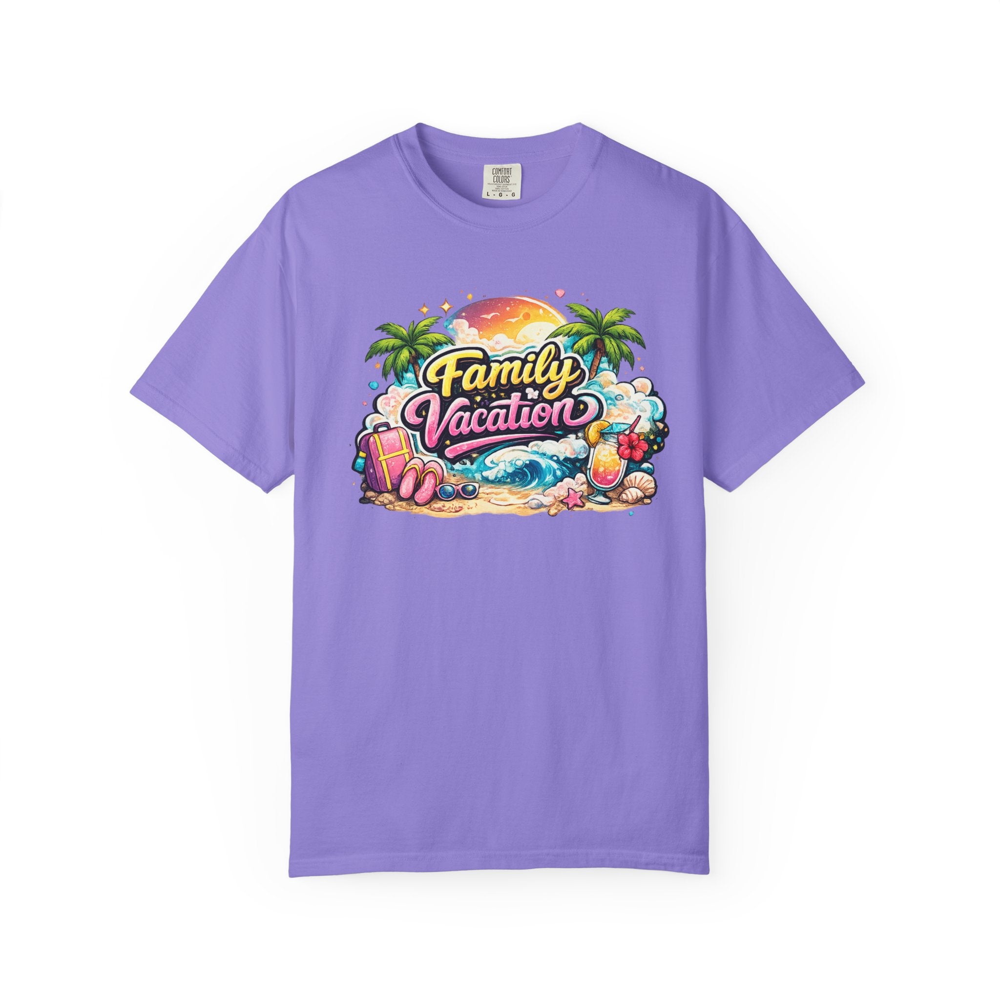 Family Vacation T-Shirt — Tropical Beach Graphic Tee